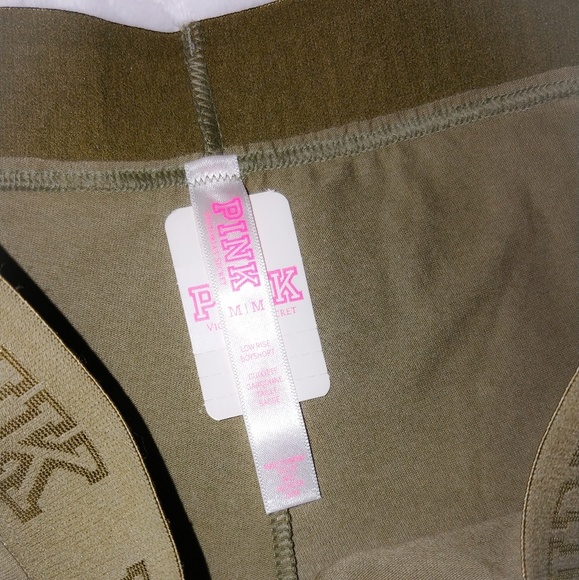 Victoria secret pink logo boyshort panty NWT M - Picture 2 of 2